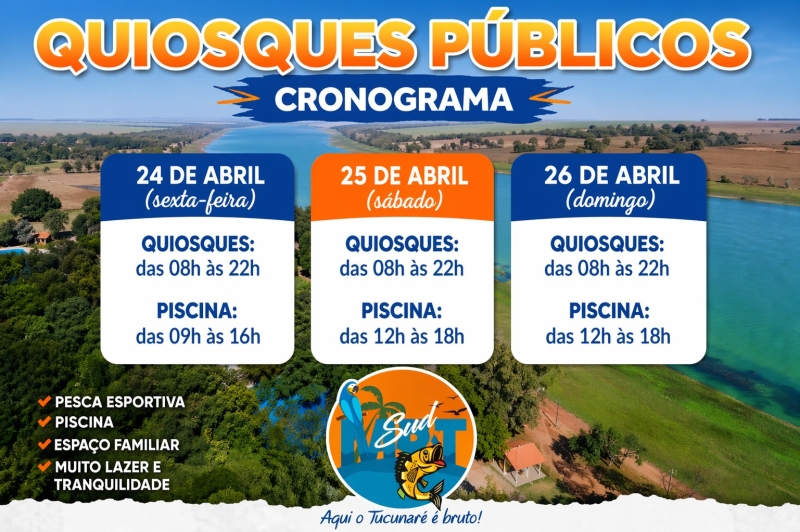 Noticia quiosques-publicos---recanto-das-aguas---ailton-guilhermino